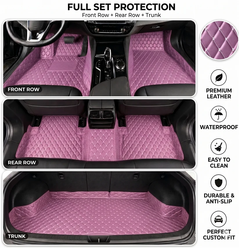 Elvile 2026 Waterproof Non-slip Universal Fit Customized Floor Mats for Cars, SUVs, and Trucks