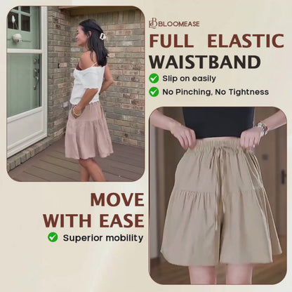 Bloomease - Women’s Lightweight Stretch Flowy Skort